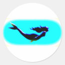 Search for mermaid swimming stickers Ocean