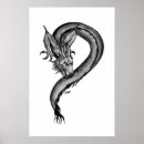 Search for black and white dragon posters Fantasy