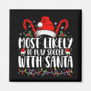 Search for soccer magnets Santa