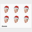 Search for add your face stickers Santa head