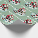 Search for ice hockey wrapping paper Santa