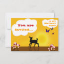 Search for fawn birthday invitations Baby