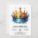 Search for prince birthday invitations Watercolor