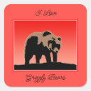 Search for brown bear stickers Portrait