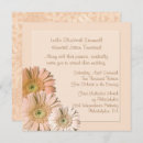 Search for peach daisy wedding invitations Elegant