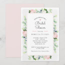 Search for pink rose bridal shower invitations Watercolor floral
