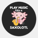Search for play saxophone stickers Jazz