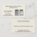Search for appliance repair business cards Dryer