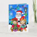 Search for cartoon name cards Santa