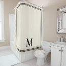 Search for elegant shower curtains Monogrammed