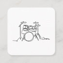 Search for drummer business cards Minimal