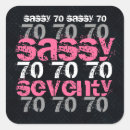 Search for silver birthday stickers Seventy