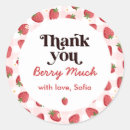 Search for strawberry thank you stickers Berry first