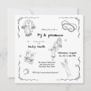 Search for pajama invitations Typography