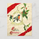 Search for vintage christmas bells postcards Holly
