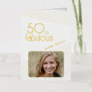Search for gold 50th birthday cards 50 and fabulous