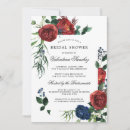 Search for burgundy red bridal shower invitations Watercolor