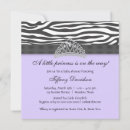Search for purple zebra invitations Lavender