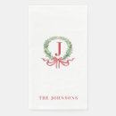 Search for monogram christmas napkins Grandmillennial