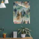 Search for abstract tree posters Watercolor