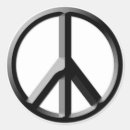 Search for black peace sign stickers Round