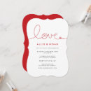Search for red heart wedding invitations Simple