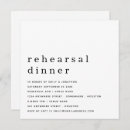 Search for contemporary rehearsal dinner invitations Modern