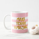 Search for gold letters mugs Pink and gold