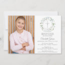 Search for silver cross first communion invitations Modern