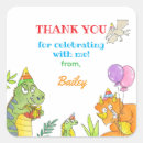 Search for dinosaur birthday thank you stickers Funny