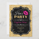 Search for pink gold hens party invitations Kiss