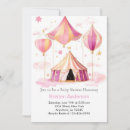 Search for girl circus invitations Watercolor