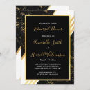 Search for stripes rehearsal dinner invitations Gold