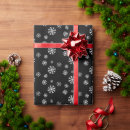 Search for black with snowflakes wrapping paper Merry christmas