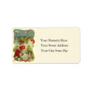 Search for best wishes return address labels Vintage