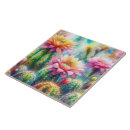 Search for watercolor tiles Succulent