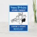 Search for novelist cards Writer