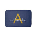 Search for navy blue gold bath mats Modern