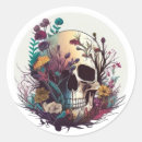 Search for skull and roses stickers Halloween