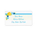 Search for yellow blue return address labels Stylish