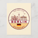 Search for berlin icon postcards Retro vintage travel