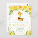 Search for giraffe baby shower postcards Gender neutral