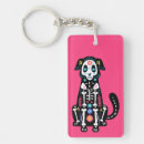 Search for mexican rectangular key rings Calavera