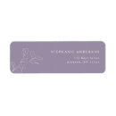 Search for lavender return address labels Chic