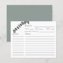 Search for bridal shower recipe cards Watercolor