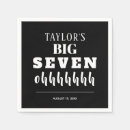 Search for 70th birthday napkins Black and white