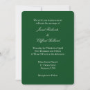 Search for dark green invitations Minimalist