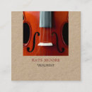 Search for violin business cards Musician