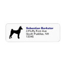Search for basenji return address labels Silhouette