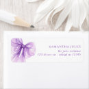 Search for purple wedding return address labels Script
